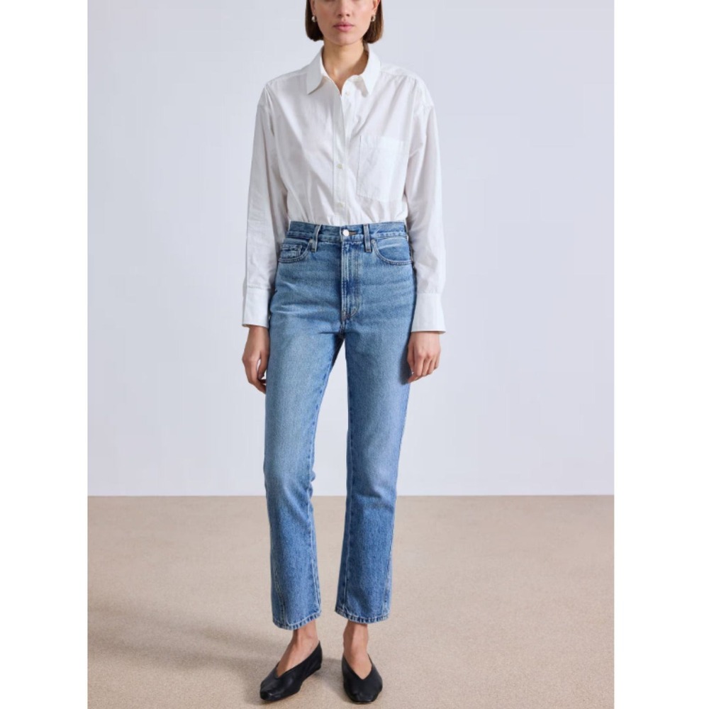 Apiece Apart Camilla Jean Women 34 Austin High Rise Straight Leg Denim